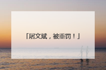屠文斌，被重罚！