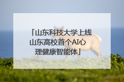 山东科技大学上线山东高校首个AI心理健康智能体
