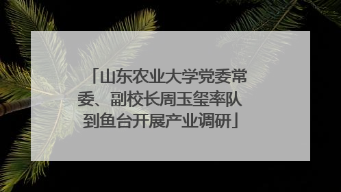 山东农业大学党委常委、副校长周玉玺率队到鱼台开展产业调研