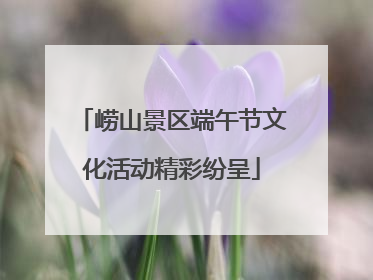 崂山景区端午节文化活动精彩纷呈
