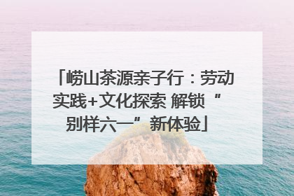 崂山茶源亲子行：劳动实践+文化探索 解锁“别样六一”新体验