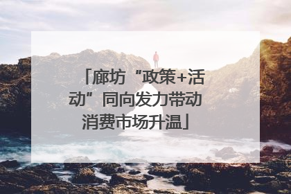 廊坊“政策+活动”同向发力带动消费市场升温