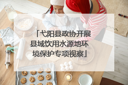 弋阳县政协开展县域饮用水源地环境保护专项视察