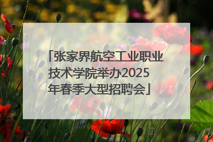 张家界航空工业职业技术学院举办2025年春季大型招聘会