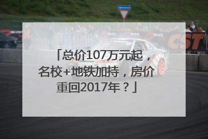 总价107万元起，名校+地铁加持，房价重回2017年？