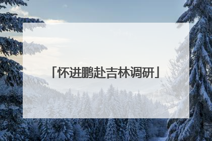 怀进鹏赴吉林调研