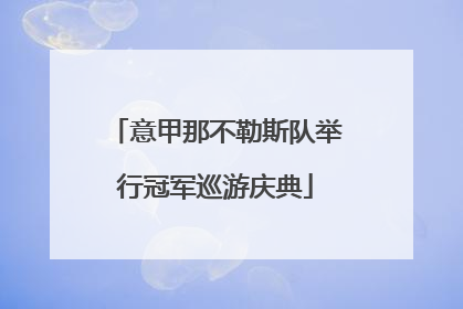意甲那不勒斯队举行冠军巡游庆典
