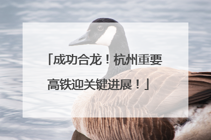 成功合龙！杭州重要高铁迎关键进展！