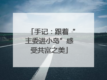 手记：跟着“主委进小岛”感受共富之美