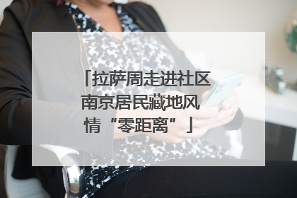 拉萨周走进社区 南京居民藏地风情“零距离”