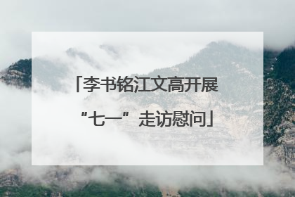 李书铭江文高开展“七一”走访慰问