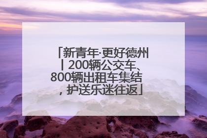 新青年·更好德州丨200辆公交车、800辆出租车集结，护送乐迷往返