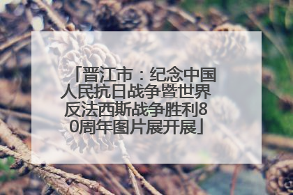 晋江市：纪念中国人民抗日战争暨世界反法西斯战争胜利80周年图片展开展
