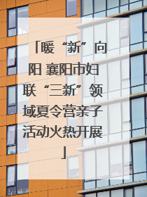 暖“新”向阳 襄阳市妇联“三新”领域夏令营亲子活动火热开展