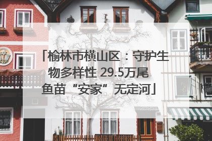 榆林市横山区：守护生物多样性 29.5万尾鱼苗“安家”无定河
