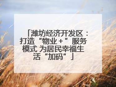 潍坊经济开发区：打造“物业＋”服务模式 为居民幸福生活“加码”