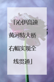 沁伊高速黄河特大桥右幅实现全线贯通