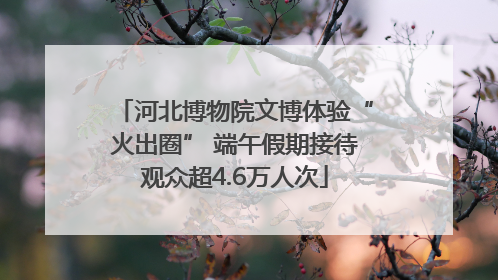 河北博物院文博体验“火出圈” 端午假期接待观众超4.6万人次