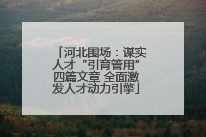 河北围场：谋实人才“引育管用”四篇文章 全面激发人才动力引擎