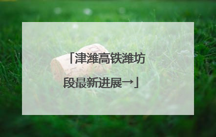 津潍高铁潍坊段最新进展→