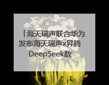 海天瑞声联合华为发布海天瑞声x昇腾DeepSeek数据飞轮智能体