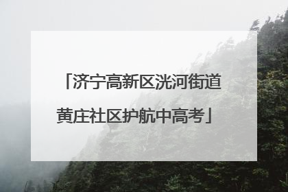 济宁高新区洸河街道黄庄社区护航中高考