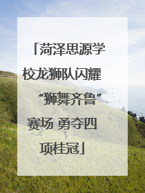 菏泽思源学校龙狮队闪耀“狮舞齐鲁”赛场 勇夺四项桂冠