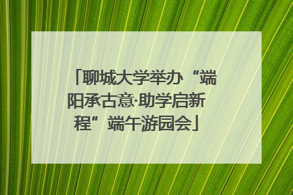 聊城大学举办“端阳承古意·助学启新程”端午游园会