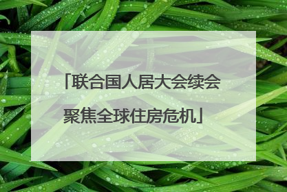 联合国人居大会续会聚焦全球住房危机