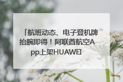 航班动态、电子登机牌抬腕即得！阿联酋航空App上架HUAWEI WATCH 5
