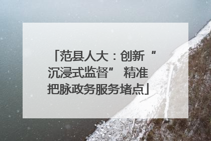 范县人大：创新“沉浸式监督” 精准把脉政务服务堵点