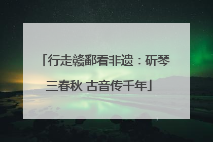 行走赣鄱看非遗：斫琴三春秋 古音传千年