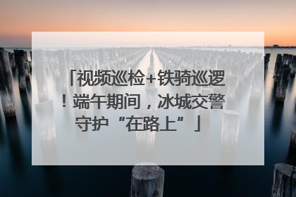 视频巡检+铁骑巡逻！端午期间，冰城交警守护“在路上”