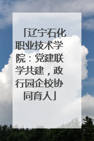 辽宁石化职业技术学院：党建联学共建，政行园企校协同育人