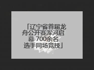 辽宁省首届龙舟公开赛浑河启幕 700余名选手同场竞技