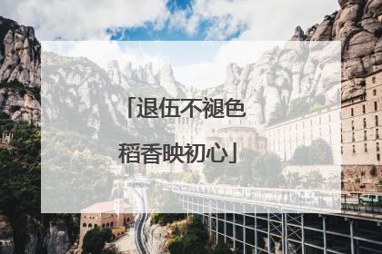 退伍不褪色 稻香映初心