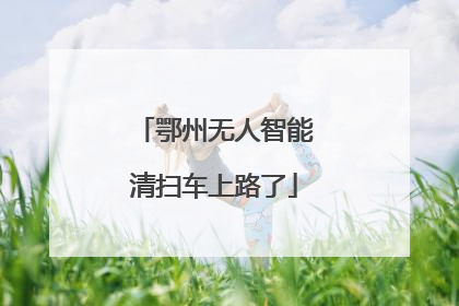 鄂州无人智能清扫车上路了