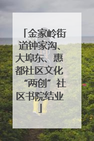 金家岭街道钟家沟、大埠东、惠都社区文化“两创”社区书院结业