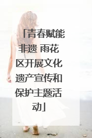青春赋能非遗 雨花区开展文化遗产宣传和保护主题活动