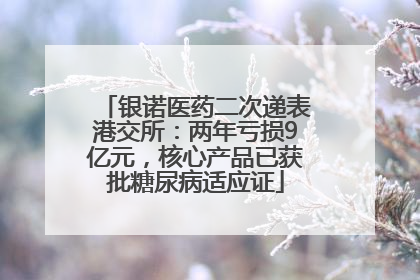 银诺医药二次递表港交所：两年亏损9亿元，核心产品已获批糖尿病适应证