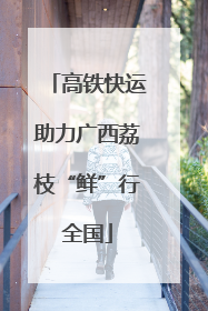 高铁快运助力广西荔枝“鲜”行全国