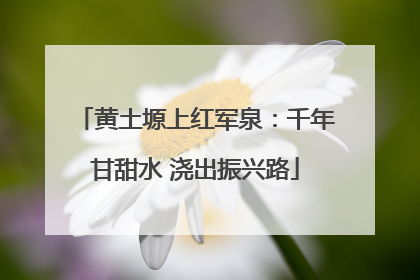 黄土塬上红军泉：千年甘甜水 浇出振兴路