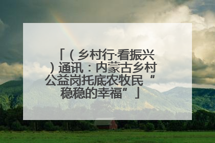 （乡村行·看振兴）通讯：内蒙古乡村公益岗托底农牧民“稳稳的幸福”