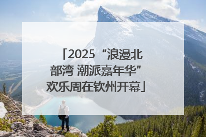 2025“浪漫北部湾 潮派嘉年华”欢乐周在钦州开幕