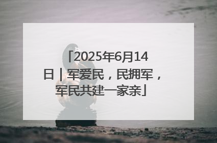 2025年6月14日｜军爱民，民拥军，军民共建一家亲