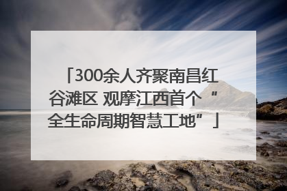 300余人齐聚南昌红谷滩区 观摩江西首个“全生命周期智慧工地”