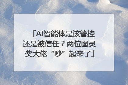 AI智能体是该管控还是被信任？两位图灵奖大佬“吵”起来了